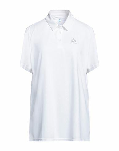 Odlo Woman Polo shirt White Polyester Cover