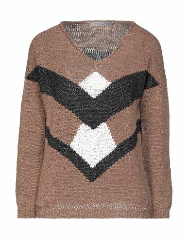 D. exterior Woman Sweater Brown Polyester, Polyamide Cover