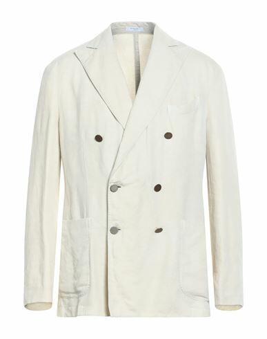 Boglioli Man Blazer Beige Cotton, Linen Cover