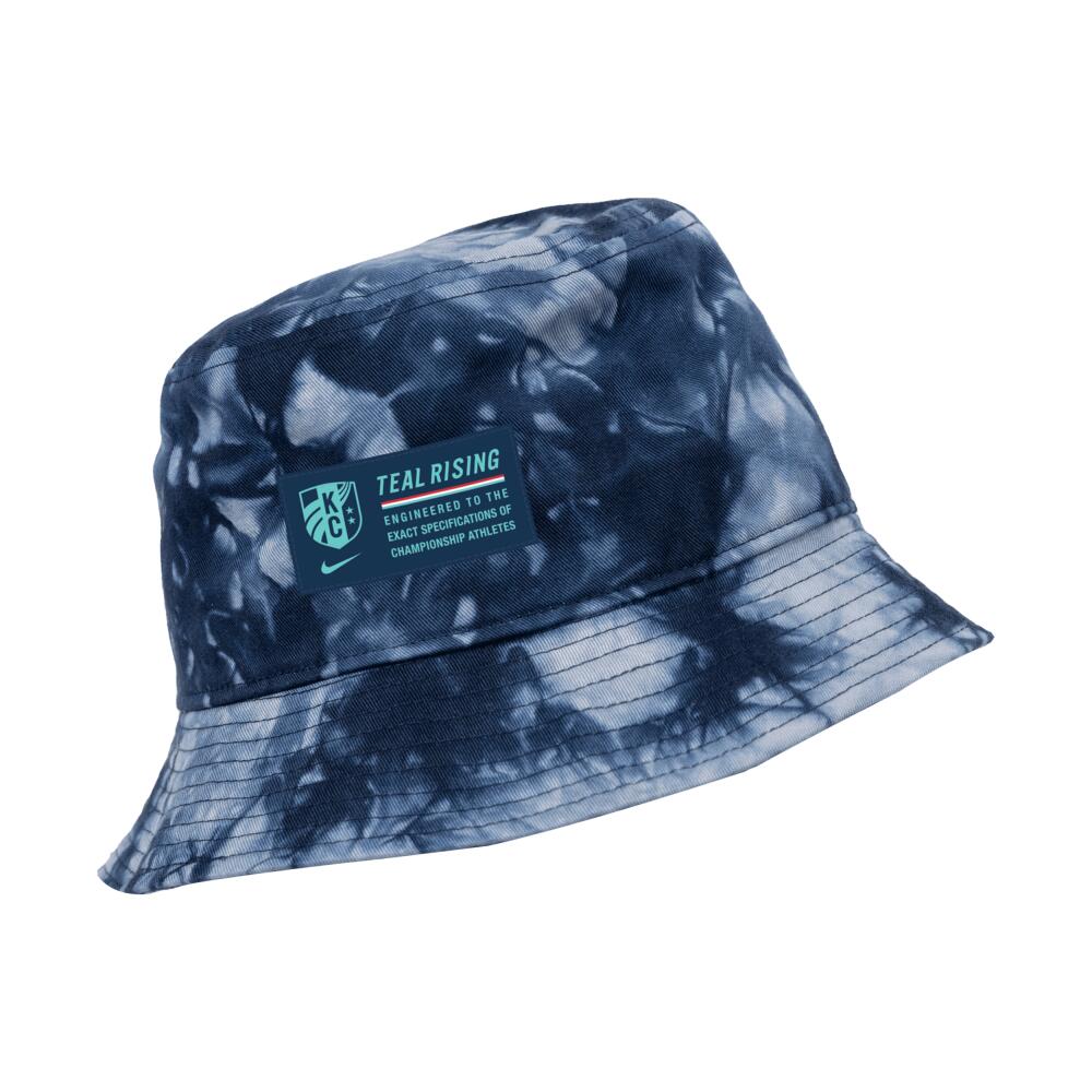 Kansas City Current Nike Unisex NWSL Tie-Dye Bucket Hat in Blue Cover