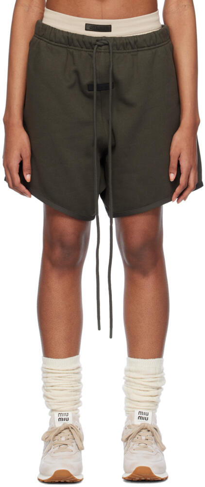 Fear of God ESSENTIALS Gray Drawstring Shorts Cover