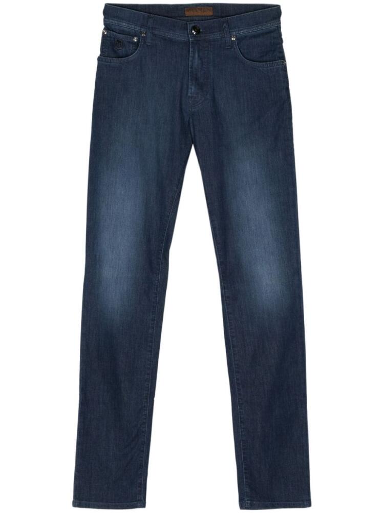 Corneliani mid-rise straight-leg jeans - Blue Cover