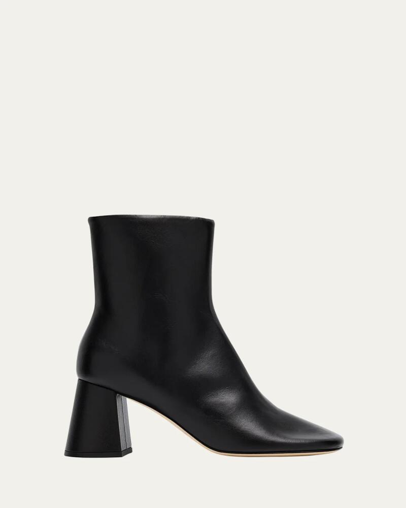 Dear Frances Harlow Leather Block-Heel Ankle Booties Cover