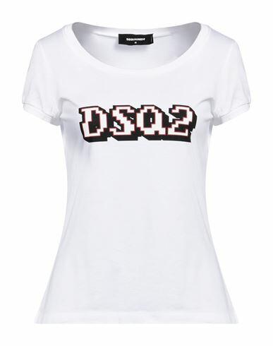 Dsquared2 Woman T-shirt White Cotton Cover