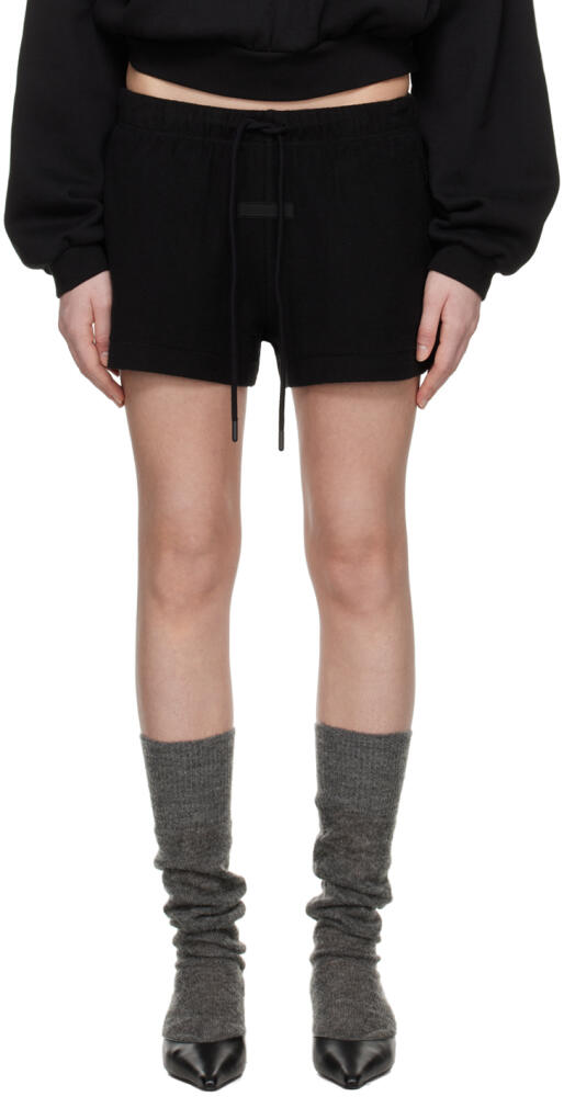 Fear of God ESSENTIALS Black Patch Shorts Cover