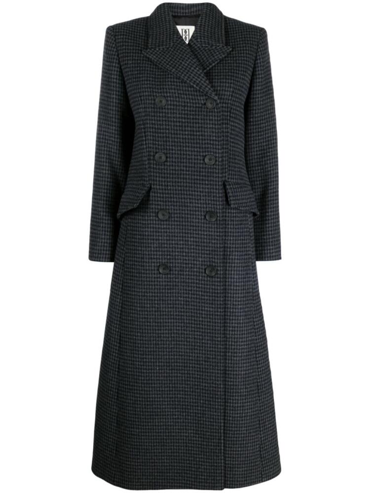 By Malene Birger Gardeniia checked long coat - Blue Cover