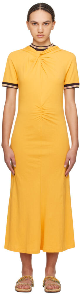 Wales Bonner Yellow Wing Midi Dress Cover