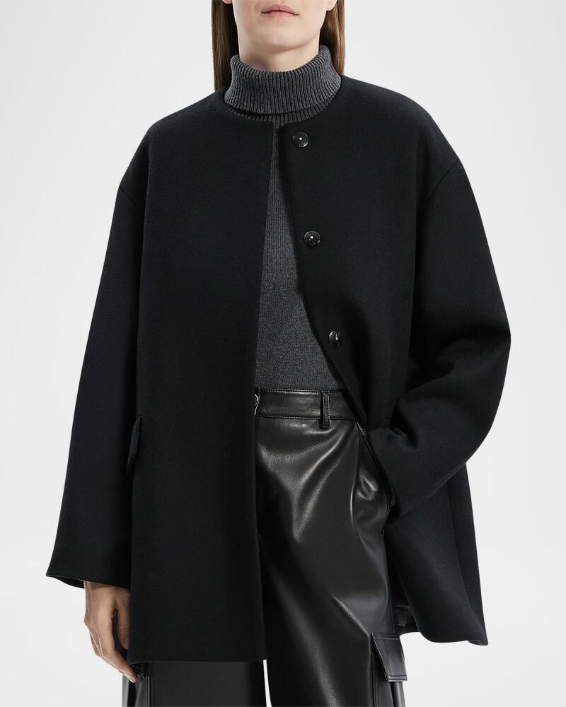 Theory Cape Back Coat Cover