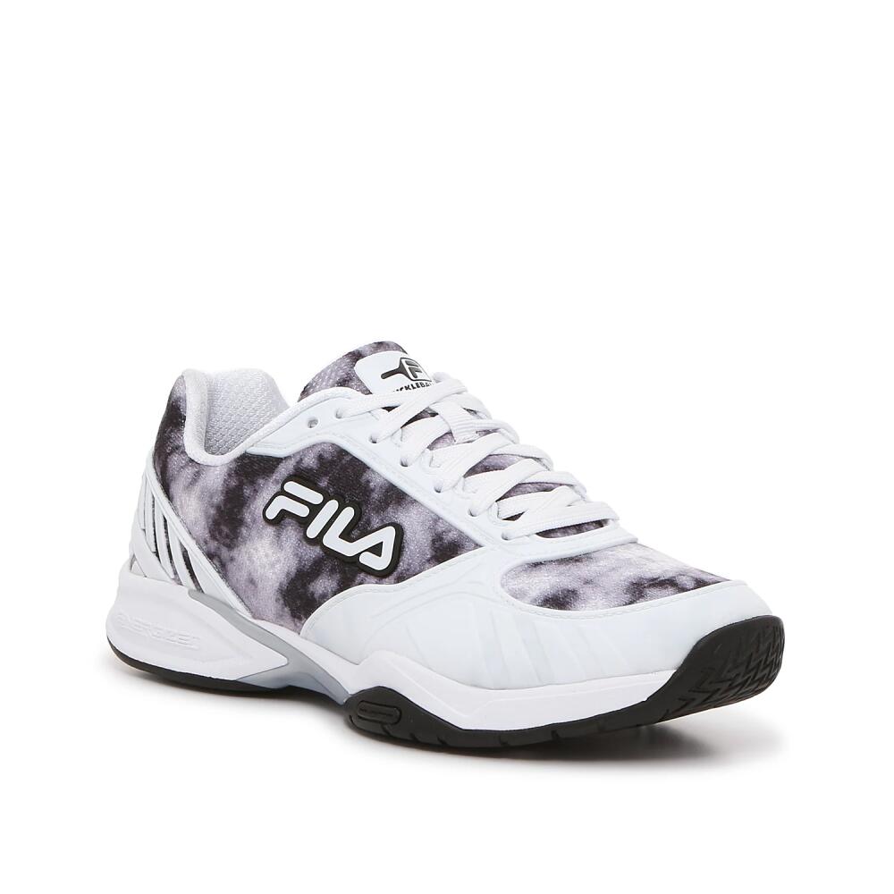 Fila Volley Zone Pickleball Sneaker | Women's | Black/White Tie Dye Print Cover