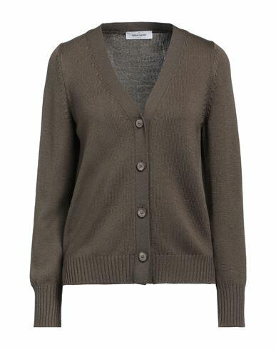 Gran Sasso Woman Cardigan Military green Virgin Wool Cover