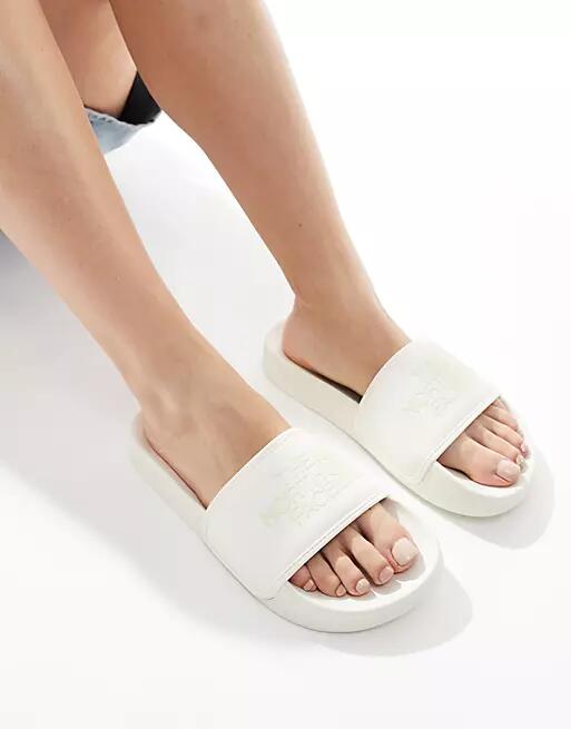 The North Face Base Camp III sliders in white Cover