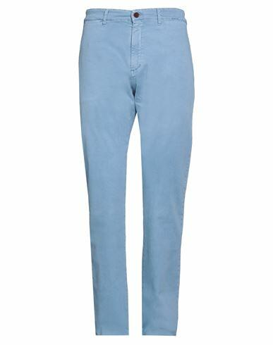 Barbour Man Pants Light blue Cotton, Elastane Cover