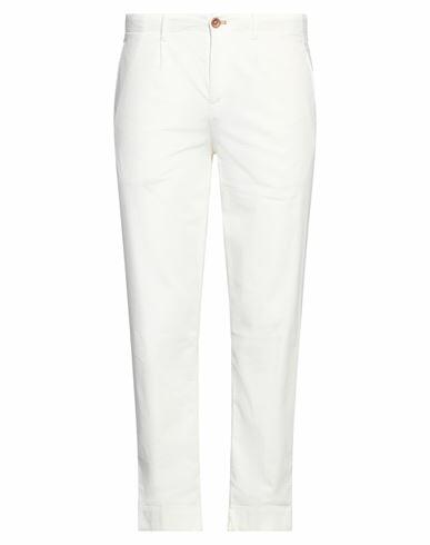 Hand Picked Man Pants White Cotton, Elastane Cover