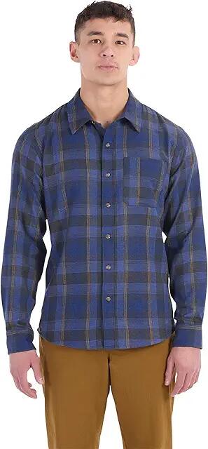 Marmot Fairfax Novelty Lightweight Flannel Long Sleeve (Trail Blue Heather) Men's Jacket Cover