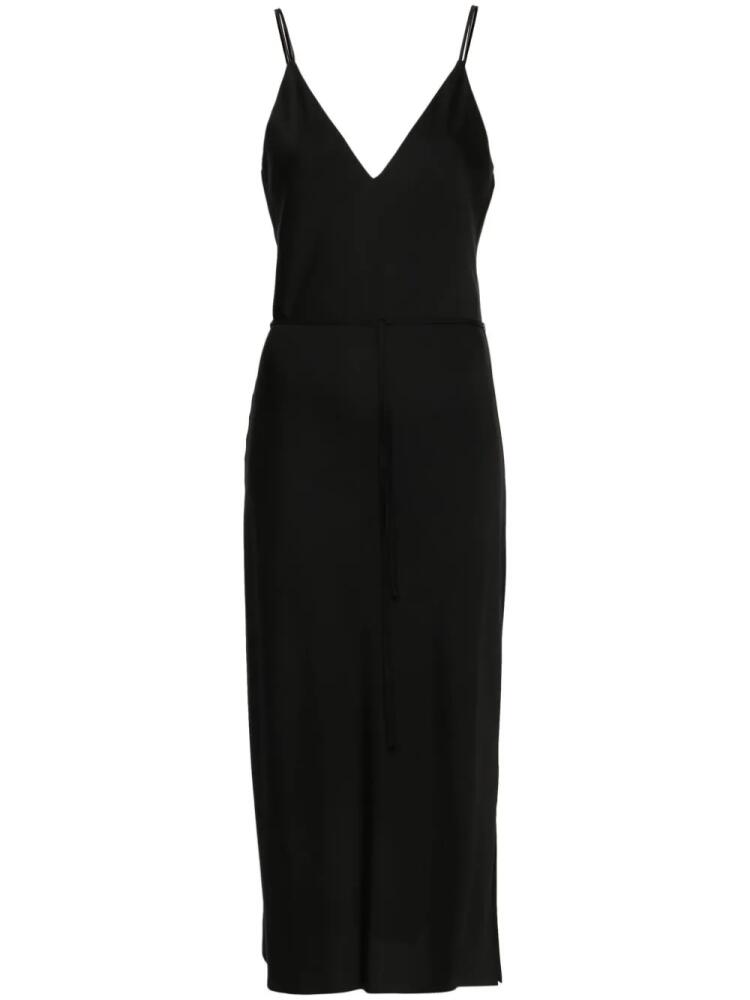 Calvin Klein crepe de chine midi dress - Black Cover