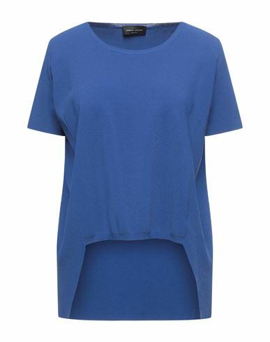 Roberto Collina Woman Sweater Blue Viscose, Polyester Cover