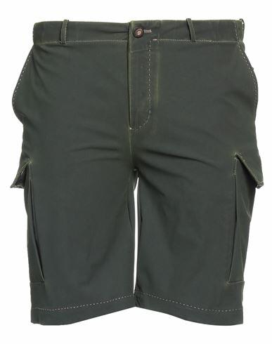 Rrd Man Shorts & Bermuda Shorts Dark green Polyamide, Elastane Cover