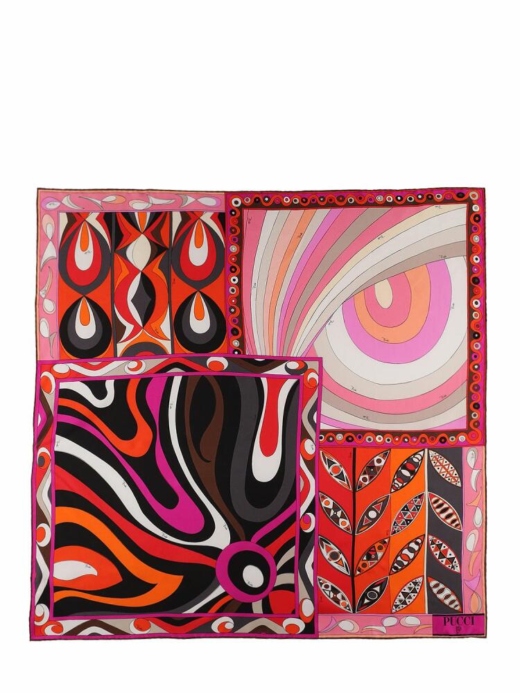 PUCCI Printed Silk Twill Scarf Cover