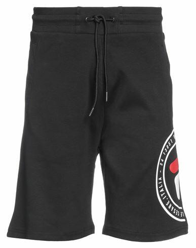 Fila Man Shorts & Bermuda Shorts Black Cotton Cover