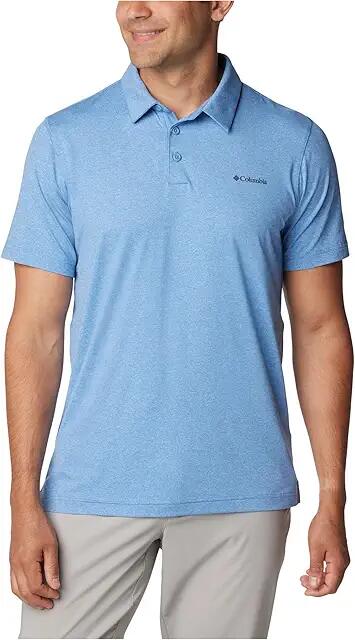 Columbia Tech Trail Polo (Skyler heather) Men's Short Sleeve Pullover Cover