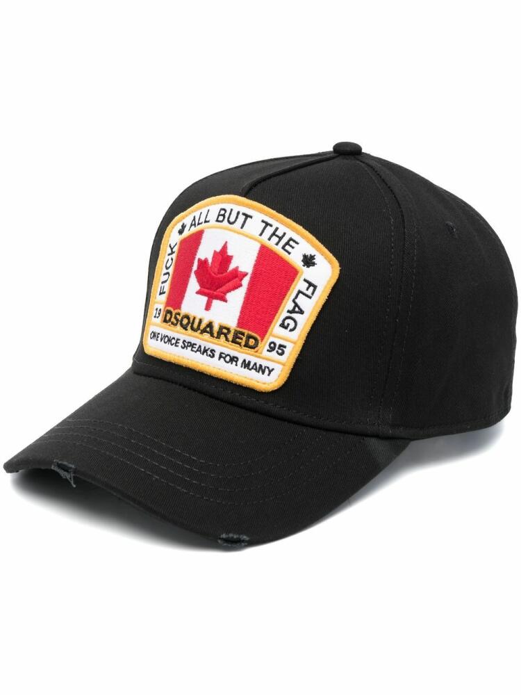 DSQUARED2 Canadian flag baseball cap - Black Cover