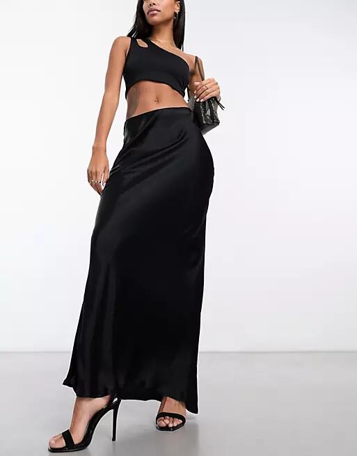 Nobody's Child Mila maxi skirt in black Cover