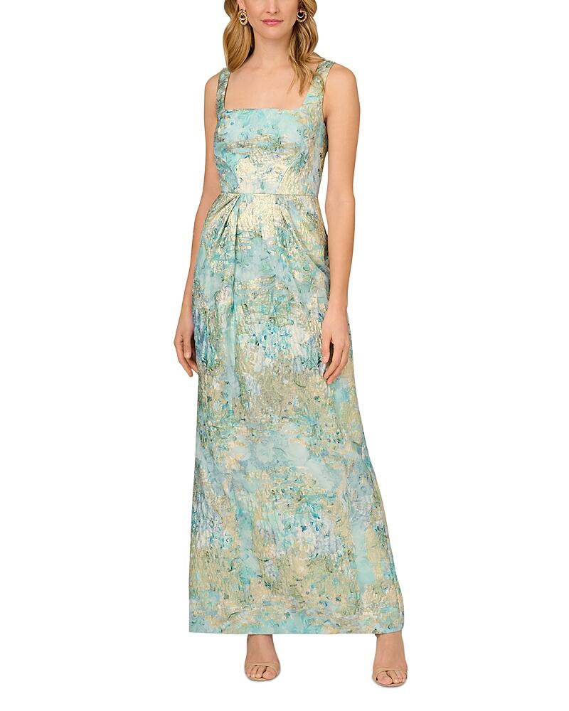 Aidan Mattox Printed Jacquard Gown Cover