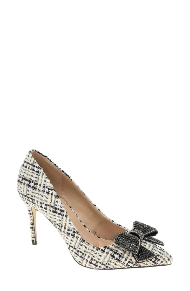 bcbg Bissha Pointed Toe Pump in Ivory Multi Cover