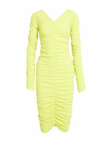 Helmut Lang Woman Mini dress Acid green Nylon, Elastane Cover