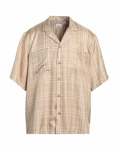 Burberry Man Shirt Beige Silk Cover