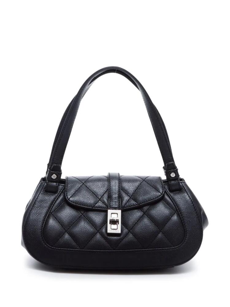 CHANEL Pre-Owned 2006 diamond-quilted handbag - Black Cover