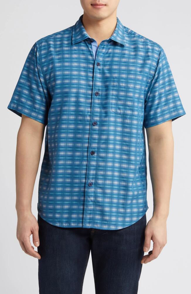 Tommy Bahama Coconut Point Pixel Paradise IslandZone Camp Shirt in Bluebell Cover