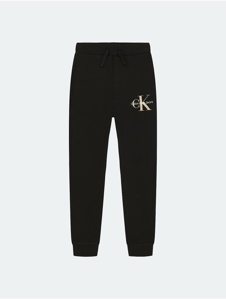 Calvin Klein Boys' Boys Monogram Logo Joggers - Black Cover