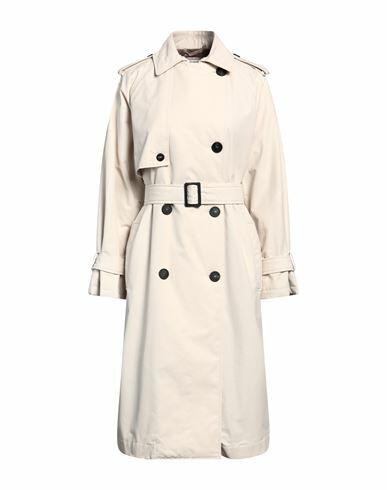 Peserico Woman Overcoat & Trench Coat Ivory Cotton, Polyamide, Nylon Cover