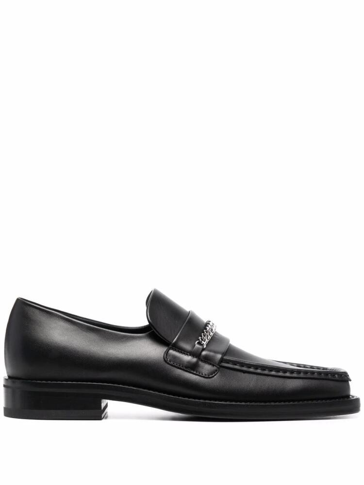 Martine Rose square-toe leather loafers - Black Cover