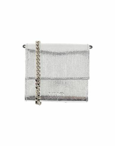 Mm6 Maison Margiela Woman Wallet Silver Polyamide, Polyester, Aluminum Cover