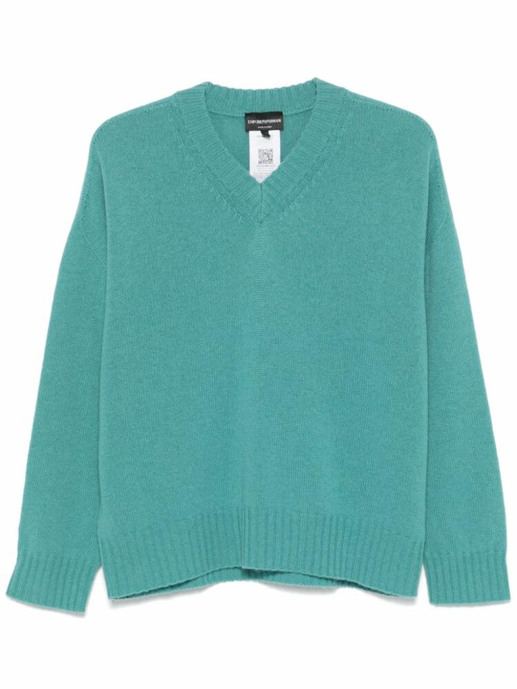 Emporio Armani V-neck sweater - Green Cover