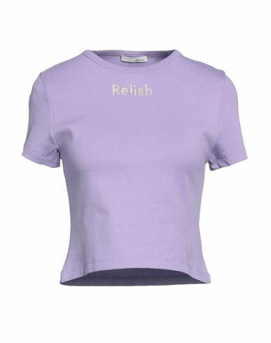 Relish Woman T-shirt Lilac Cotton, Elastane Cover