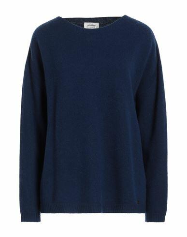 Ottod'ame Woman Sweater Navy blue Wool, Cashmere Cover