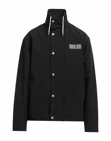 The Kooples Man Jacket Black Polyester, Cotton Cover