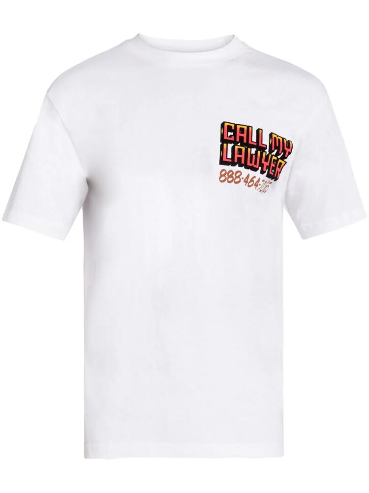 MARKET Call My Lawyer cotton T-shirt - White Cover