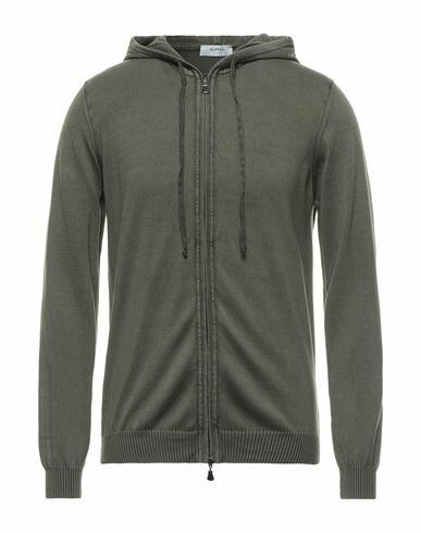 Alpha Studio Man Cardigan Military green Cotton Cover