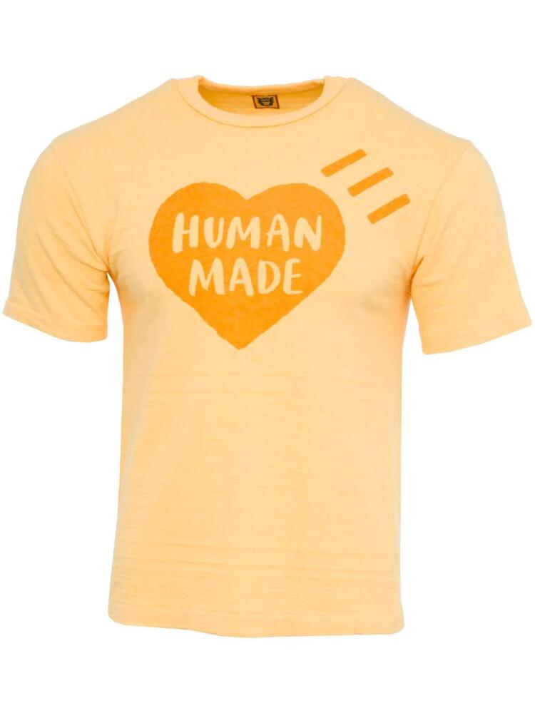 Human Made logo-print T-shirt - Orange Cover