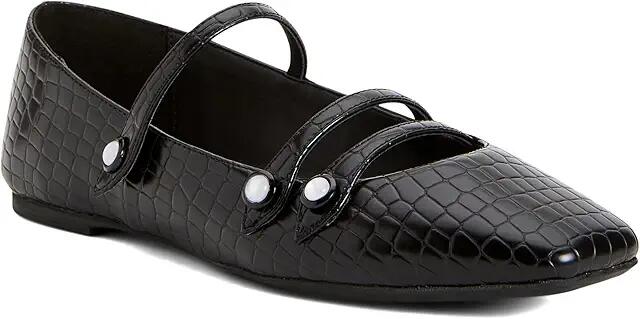 Katy Perry The Evie Button Flat (Black) Women's Flat Shoes Cover