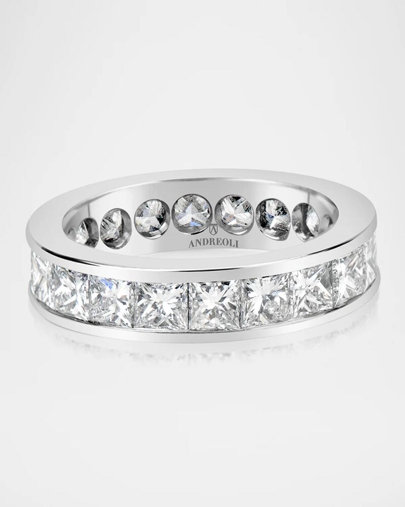 Andreoli 18K White Gold Diamond Eternity Band Cover