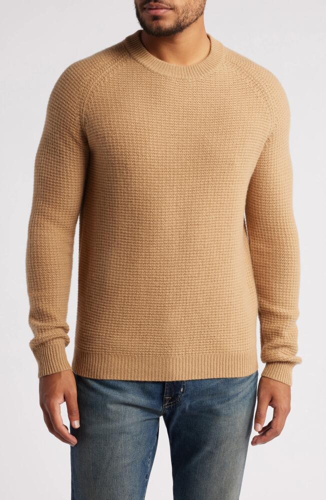 Nordstrom Texture Cashmere Sweater in Tan Burro Cover