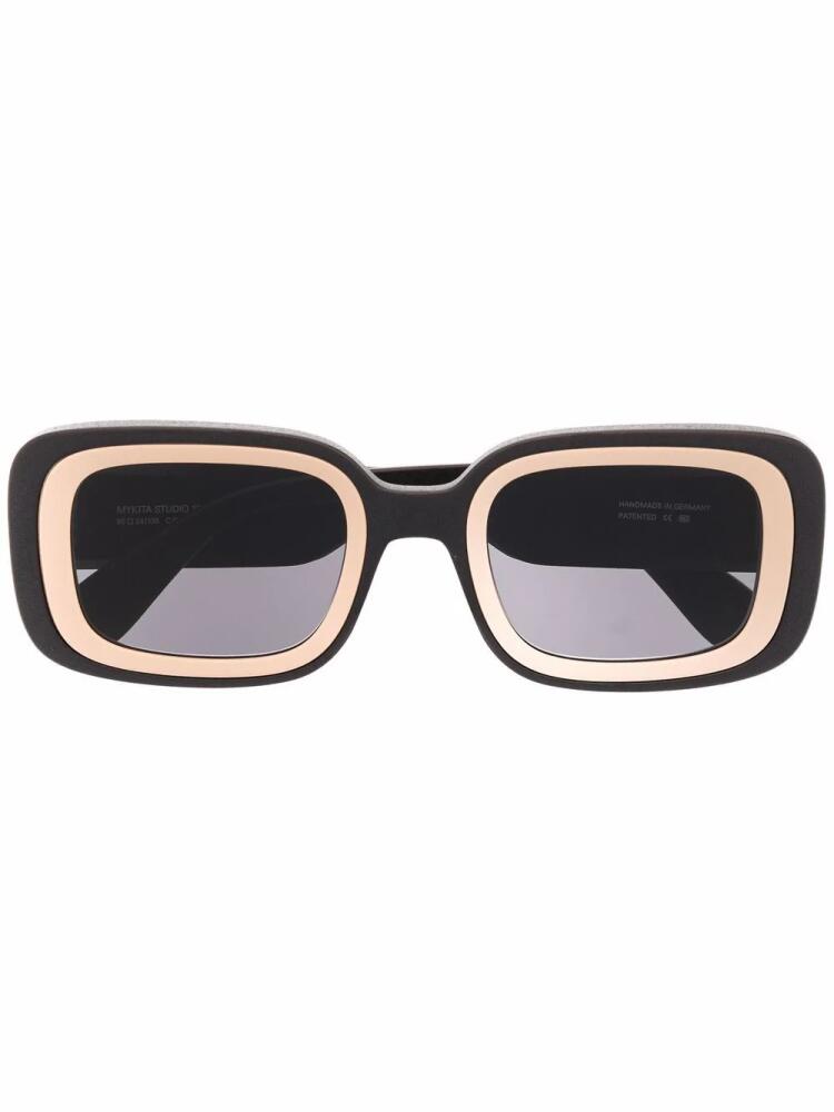 Mykita contrasting-trim sunglasses - Black Cover