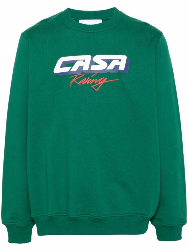 Casablanca Casa Racing 3D cotton sweatshirt - Green Cover