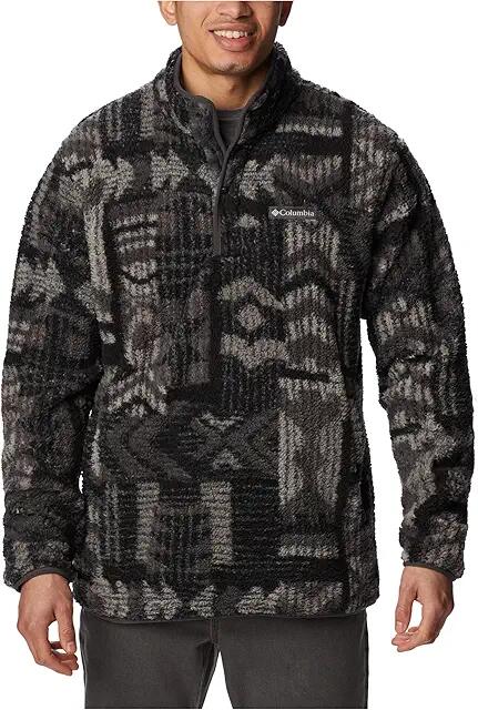 Columbia Rugged Ridge II Sherpa 1/2 Snap (Shark Pathways Print) Men's Clothing Cover