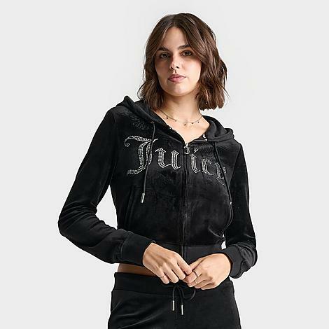 Women's Juicy Couture Bling Front Hoodie Cover